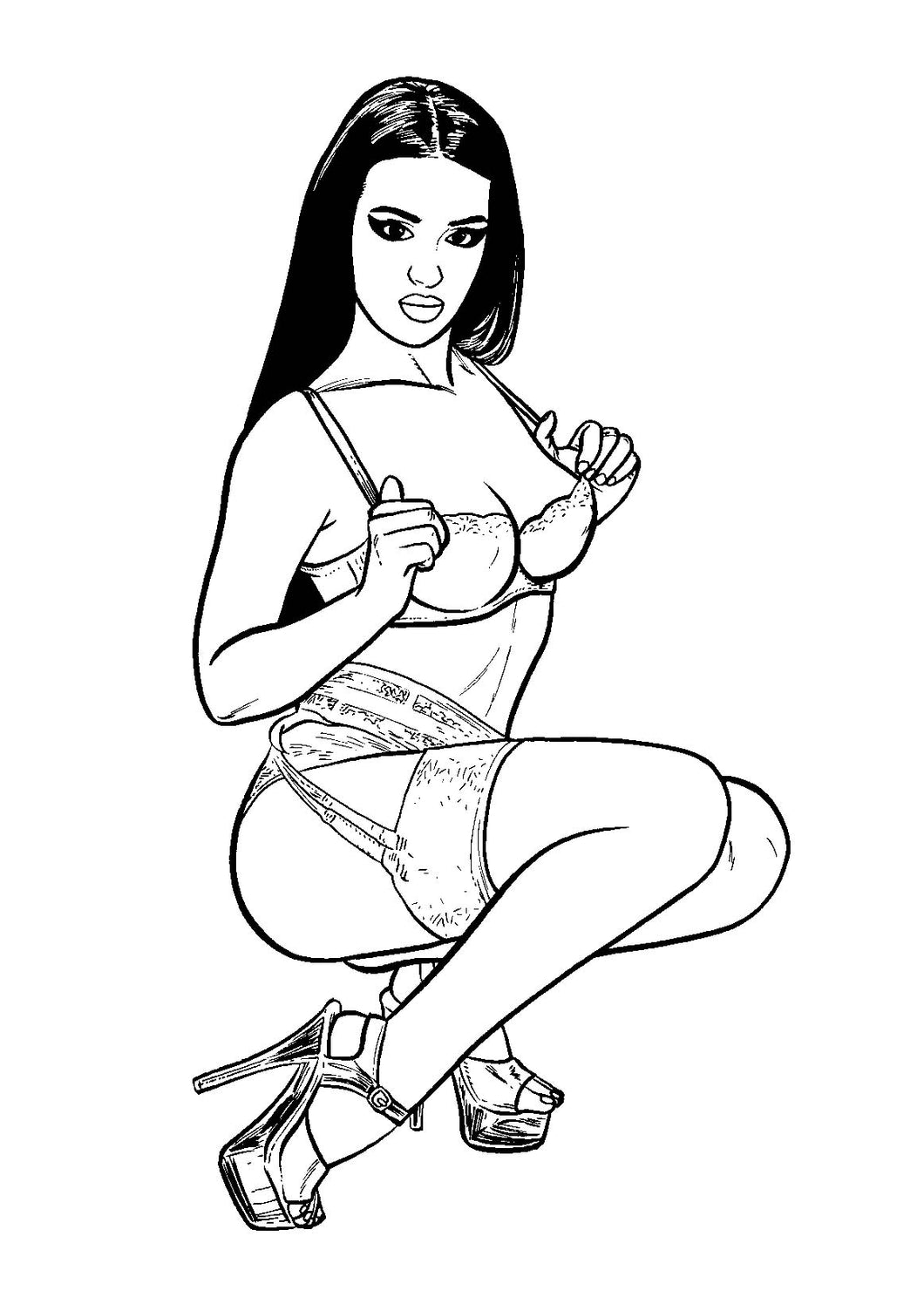 Model Behavior Title Page 12 - Original Art