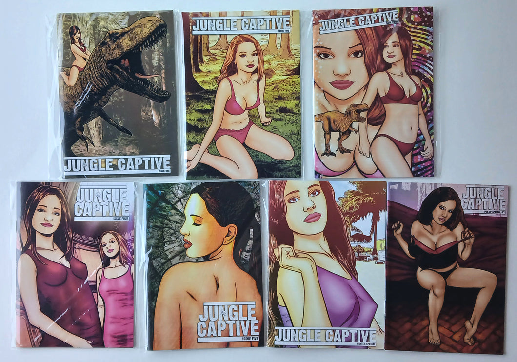 Jungle Captive #1-5, Winter Special and Pin-Up Special - Full set of TINY Editions