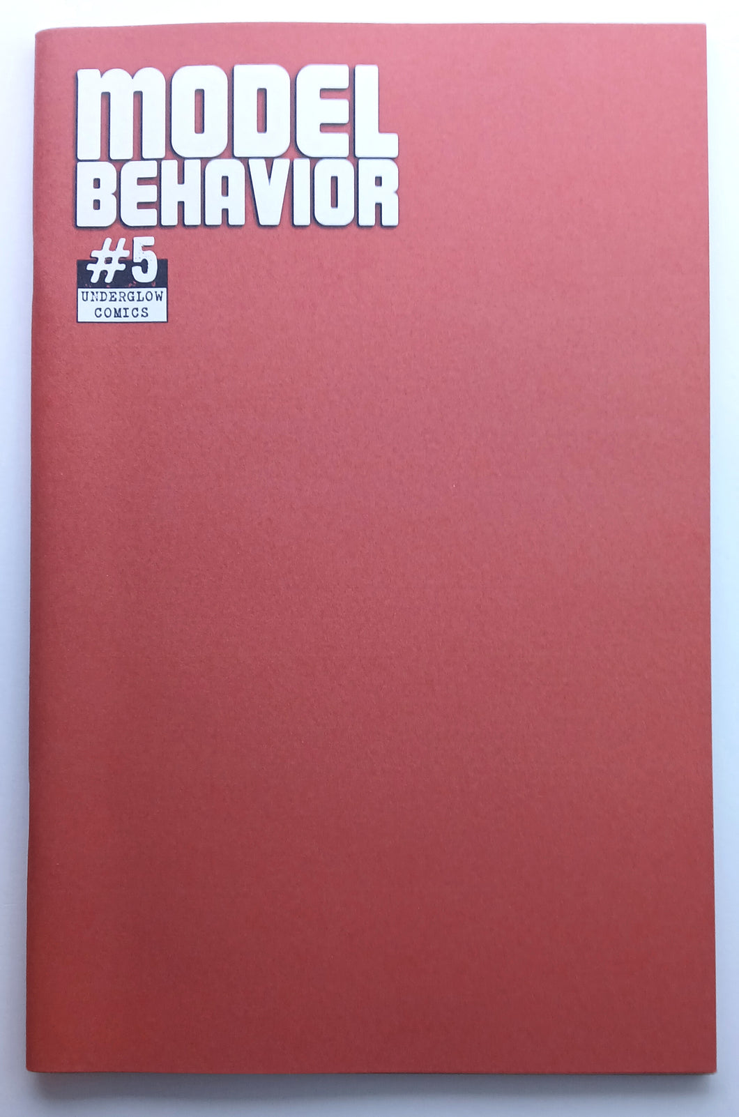 Model Behavior #5 - Red Blank Variant - 1st printing