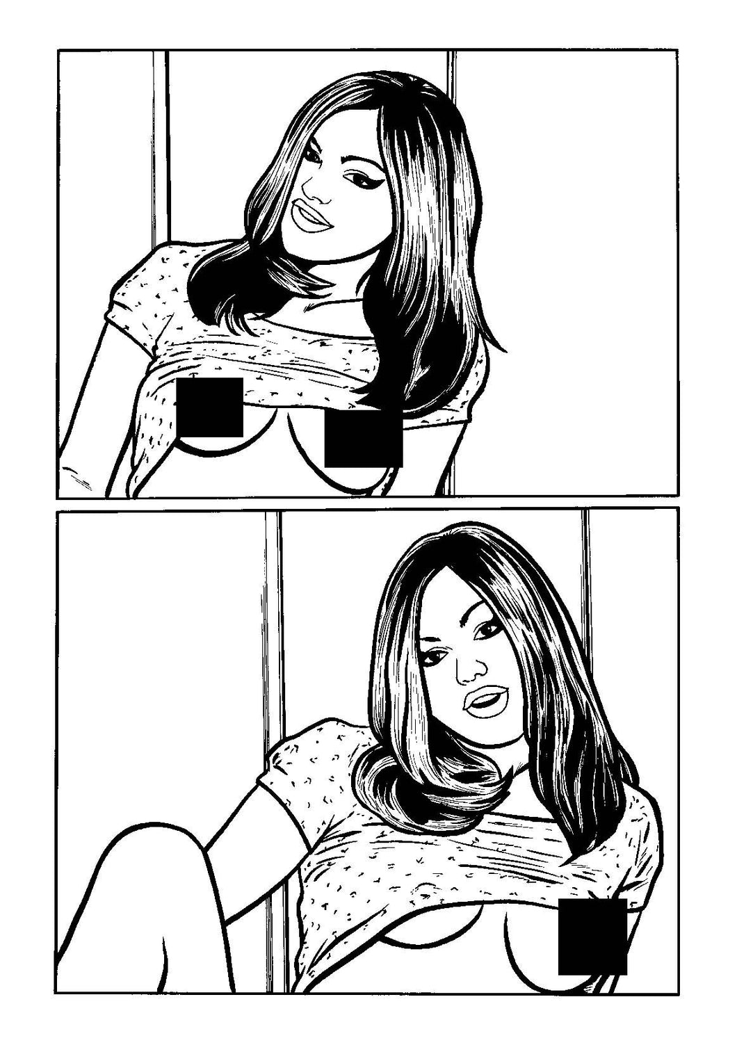 Model Behavior Bad Girls Special #1 - Page 5 - Original Art