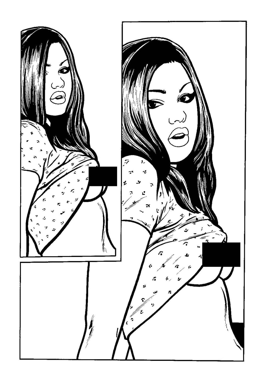 Model Behavior Bad Girls Special #1 - Page 7 - Original Art