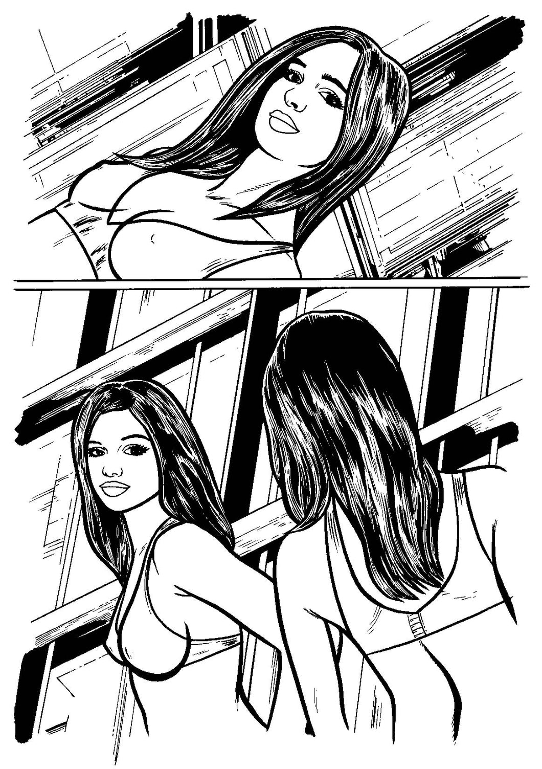 Jungle Captive Brave New World #1 - Page 7 - Original Art