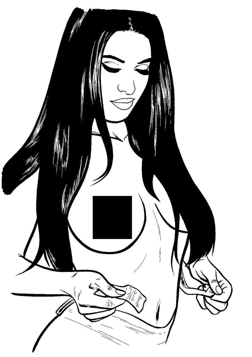 Model Behavior Title Page 8 - Original Art