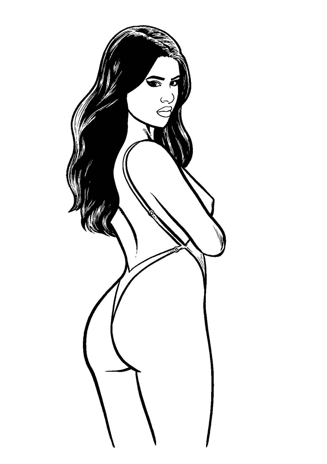 Model Behavior Title Page 9 - Original Art