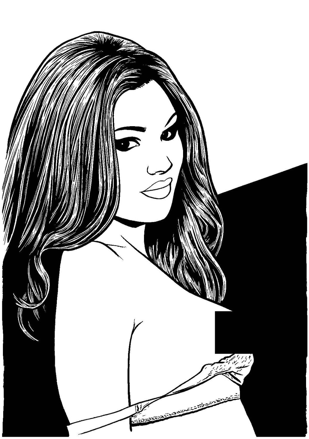 Model Behavior Bad Girls Special #1 - Cover - Original Art