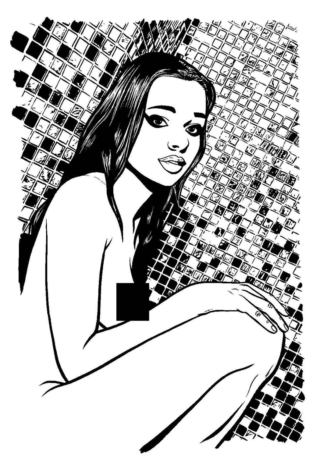 Model Behavior #8 - Limited Edition cover - Original Art