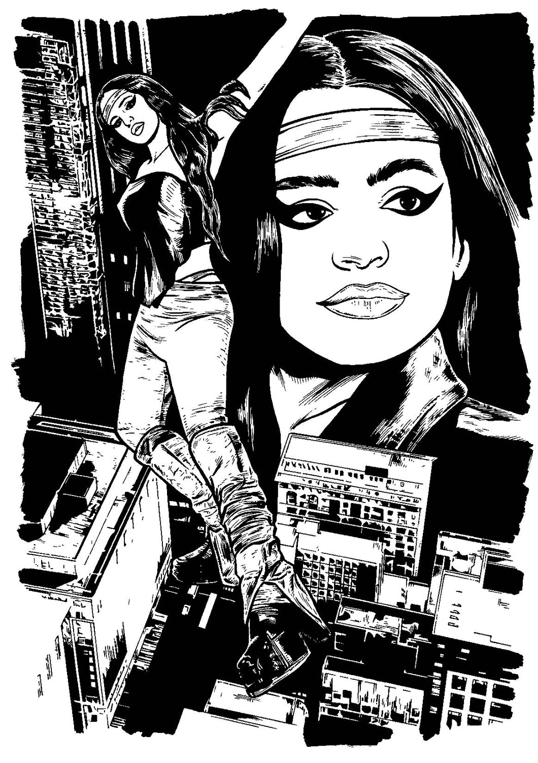 Bad Girl Comics Anthology: Porcelain - Pin-Up - Original Art
