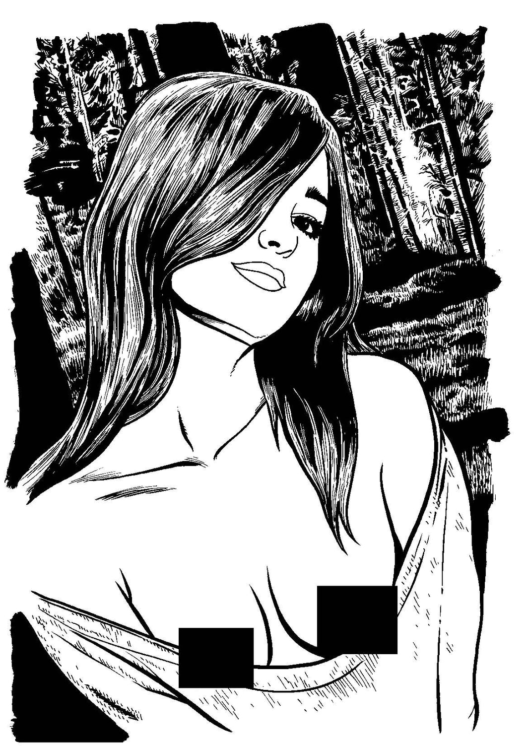 Jungle Captive Pin-Up Special #1 - Cover B - Original Art