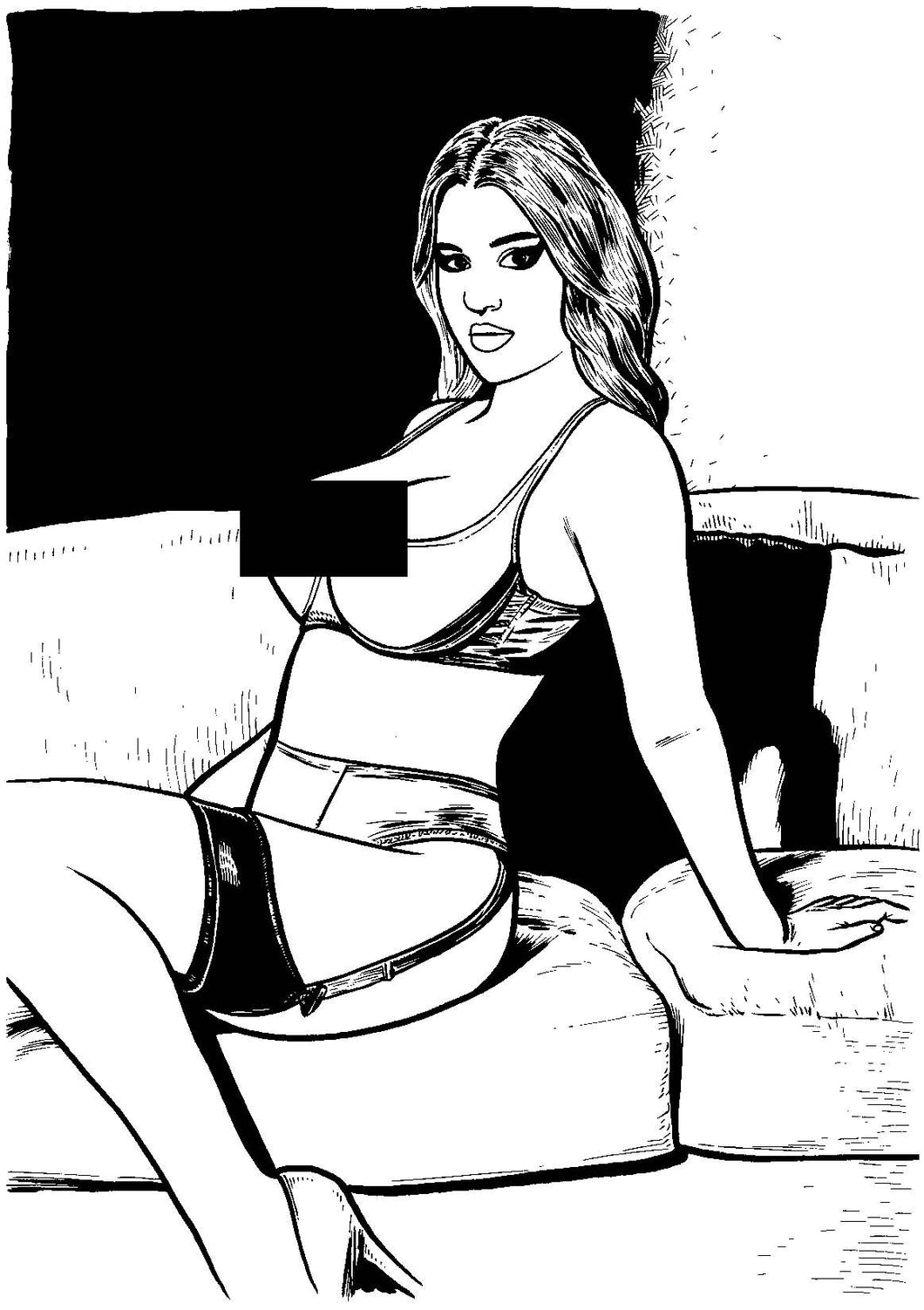 Bad Girl Comics Anthology Vol 1 - Pin-up 11 - Original Art