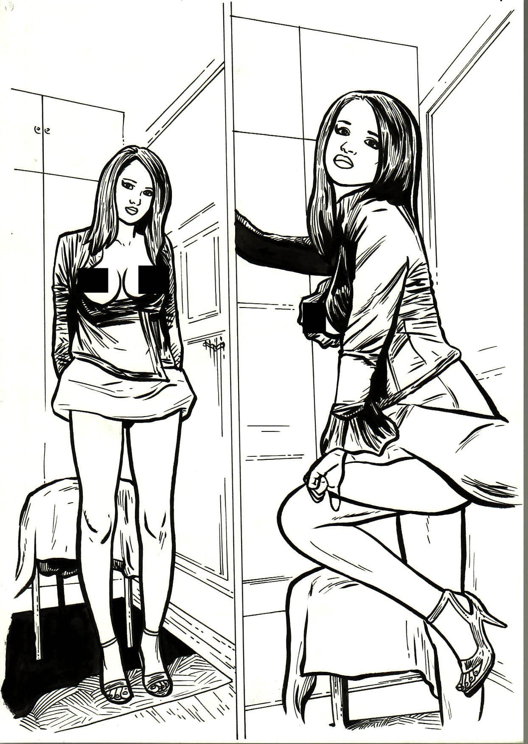 Bad Girl Comics Anthology Vol 1 - Camgirls Page 13 - Original Art