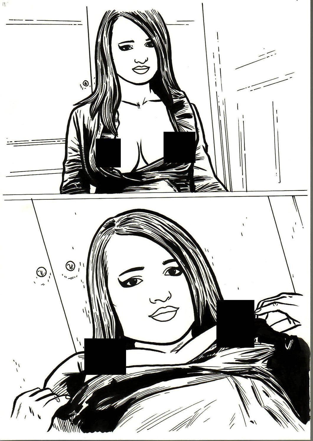 Bad Girl Comics Anthology Vol 1 - Camgirls Page 18 - Original Art