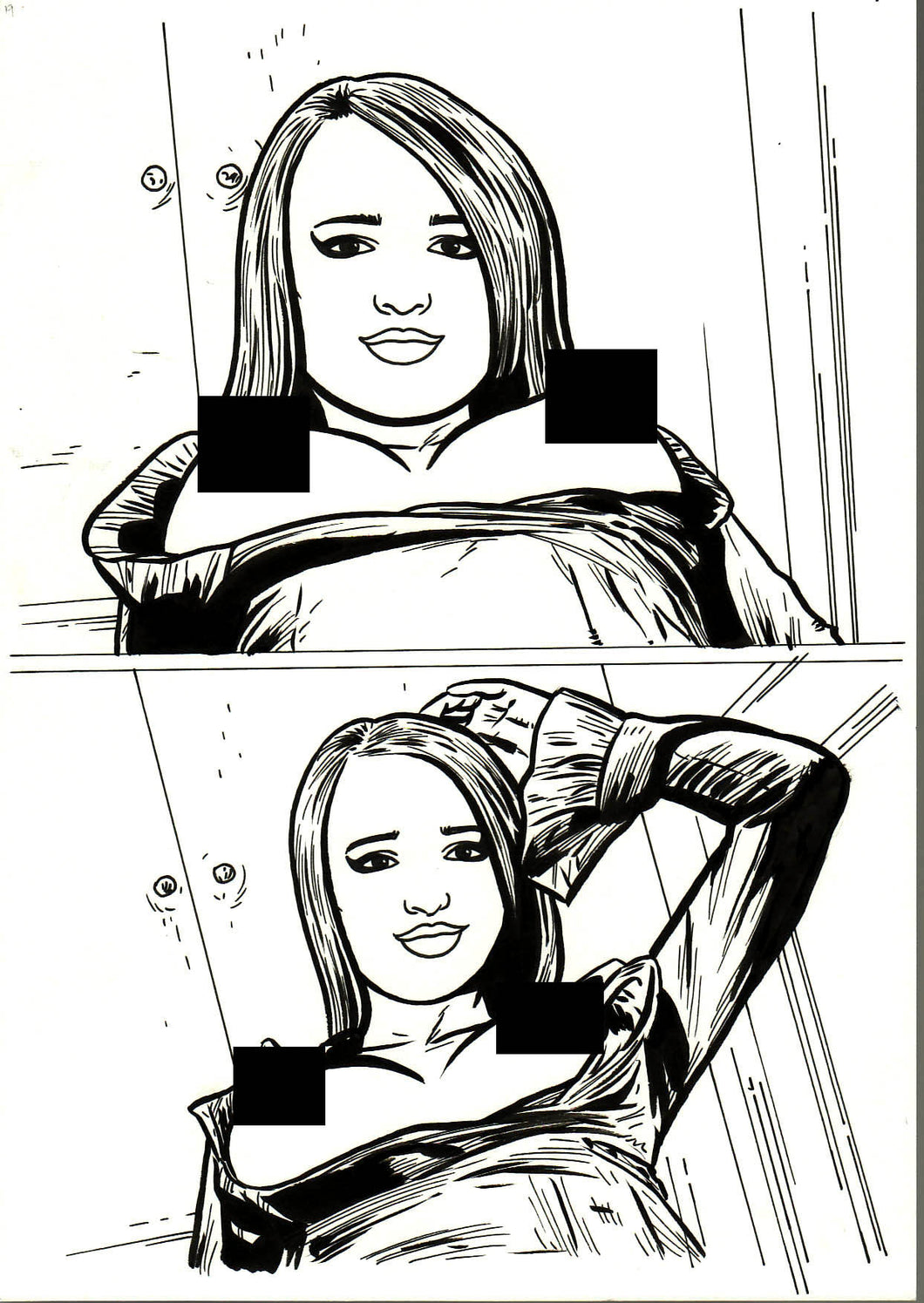 Bad Girl Comics Anthology Vol 1 - Camgirls Page 19 - Original Art