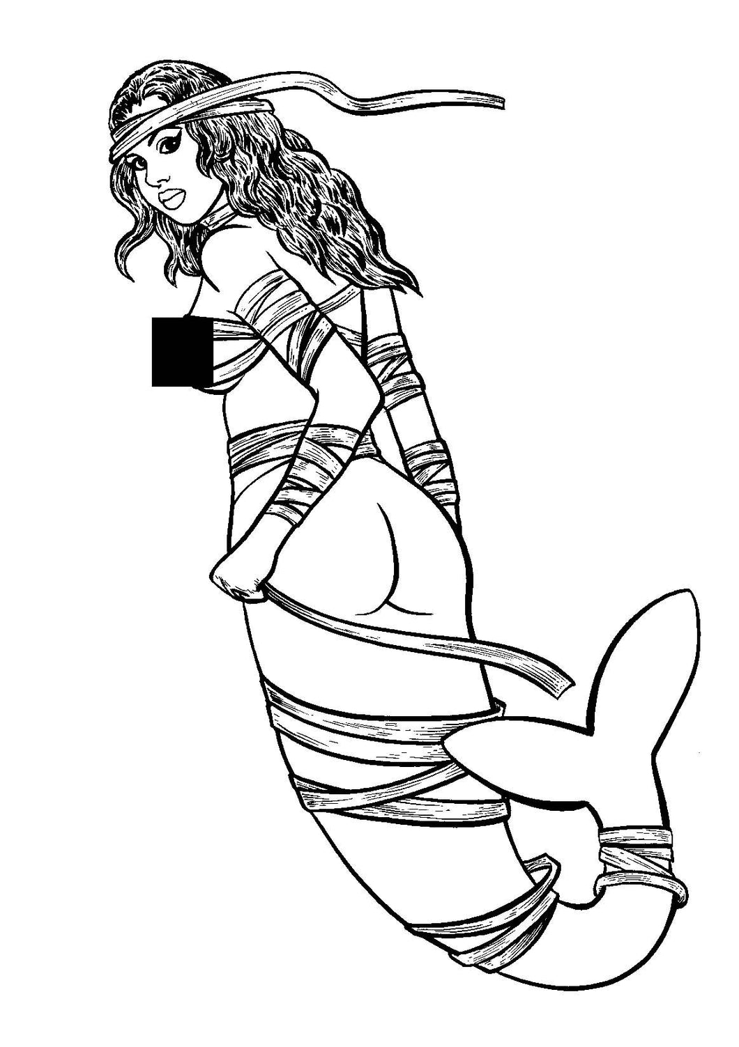 Bad Girl Comics Anthology - Mummy Mermaids 1 - Original Art