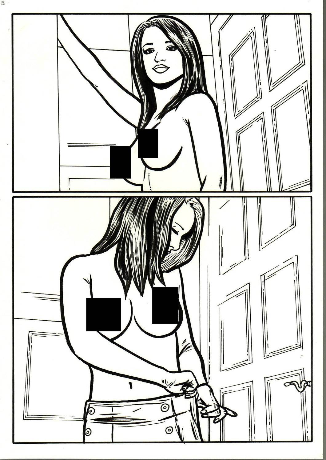 Bad Girl Comics Anthology Vol 1 - Camgirls Page 26 - Original Art