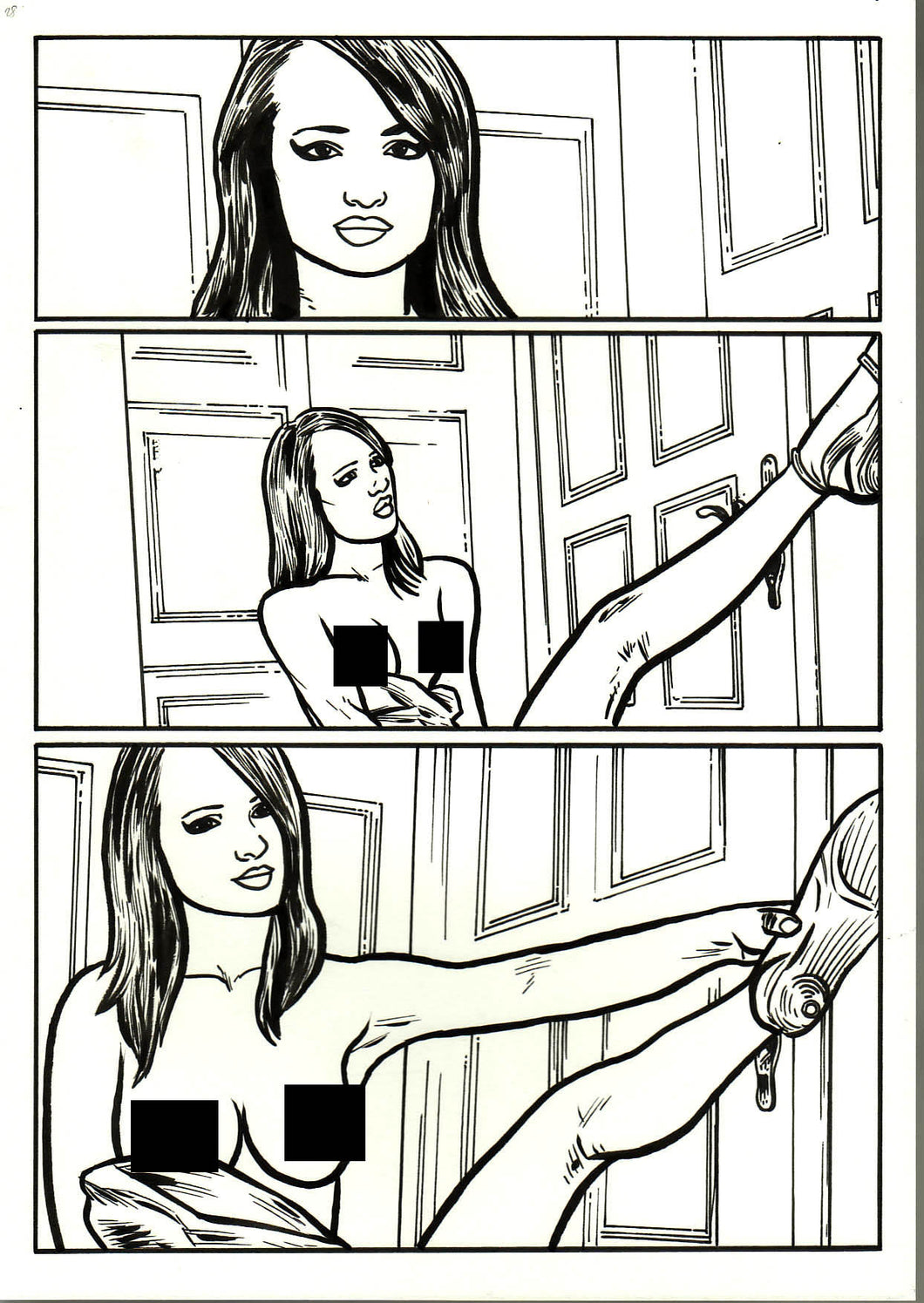 Bad Girl Comics Anthology Vol 1 - Camgirls Page 28 - Original Art