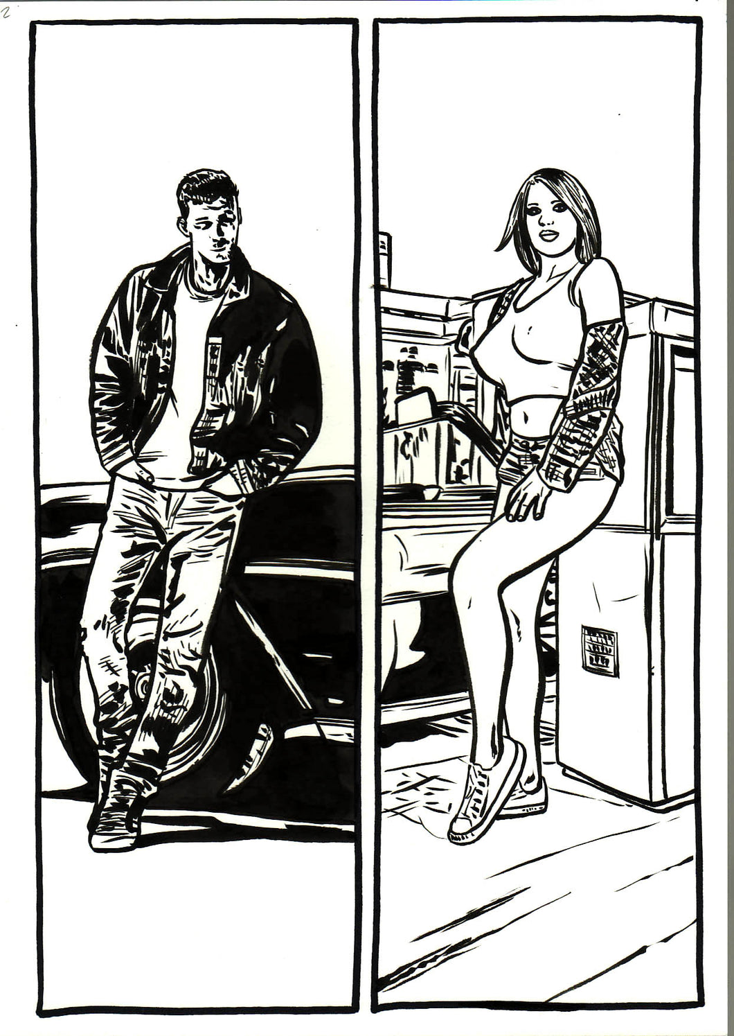Lethal Desire #1 - Page 2 - Original Art