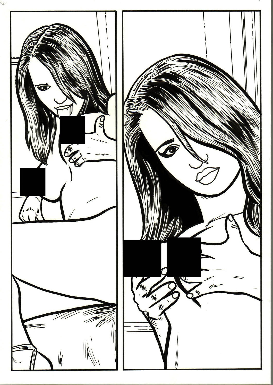 Bad Girl Comics Anthology Vol 1 - Camgirls Page 32 - Original Art