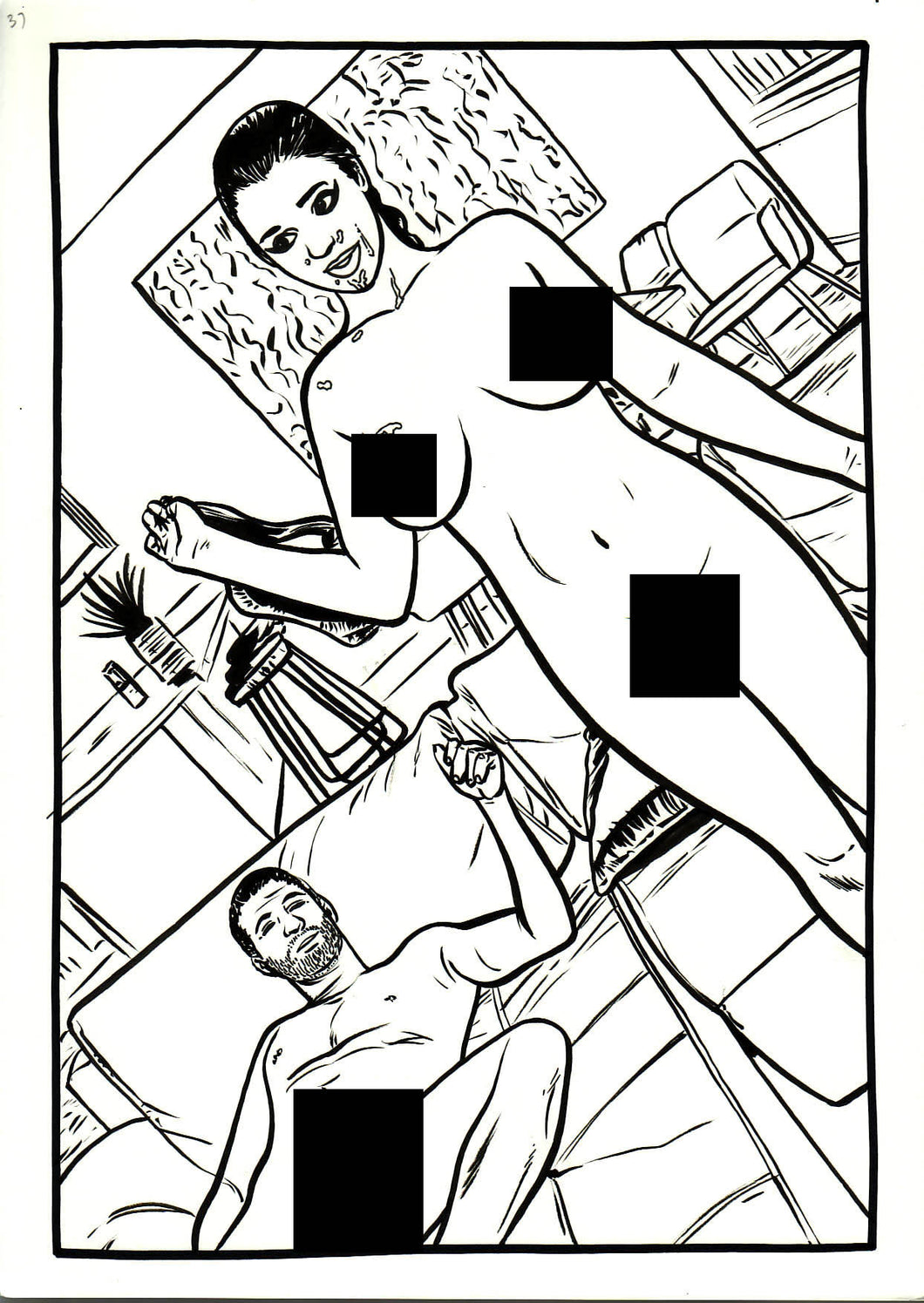 Lethal Desire #3 - Page 34 - Original Art