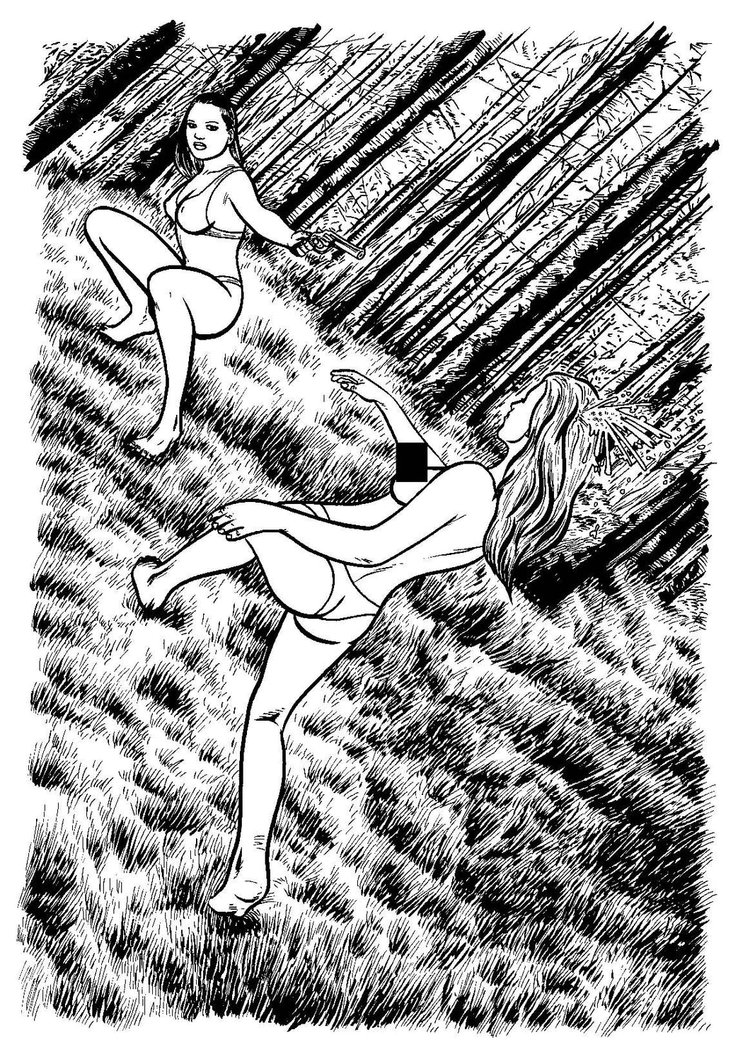 Jungle Captive Bad Girls Special #1 - Page 3 - Original Art