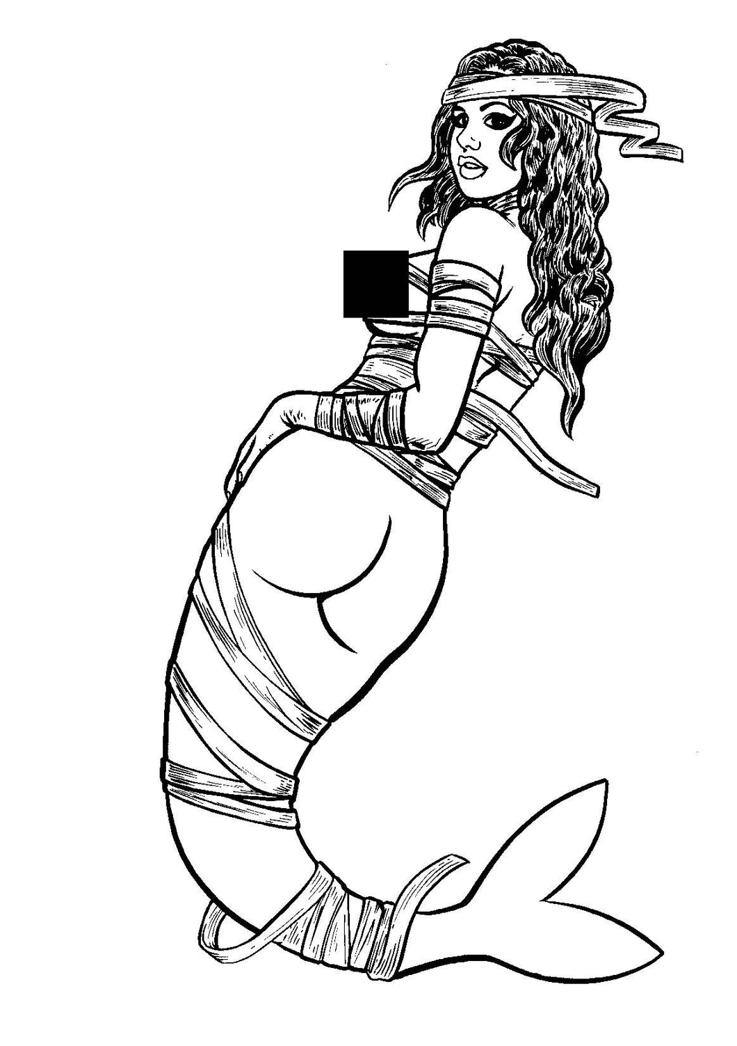 Bad Girl Comics Anthology - Mummy Mermaids 4 - Original Art