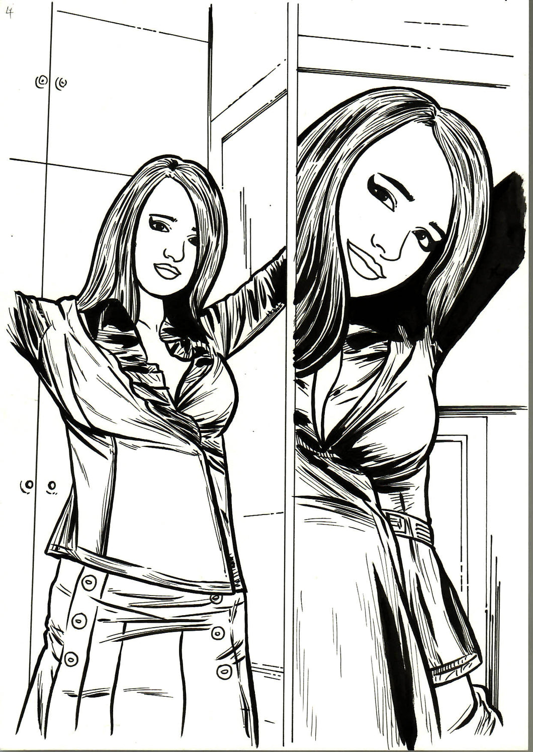 Bad Girl Comics Anthology Vol 1 - Camgirls Page 4 - Original Art