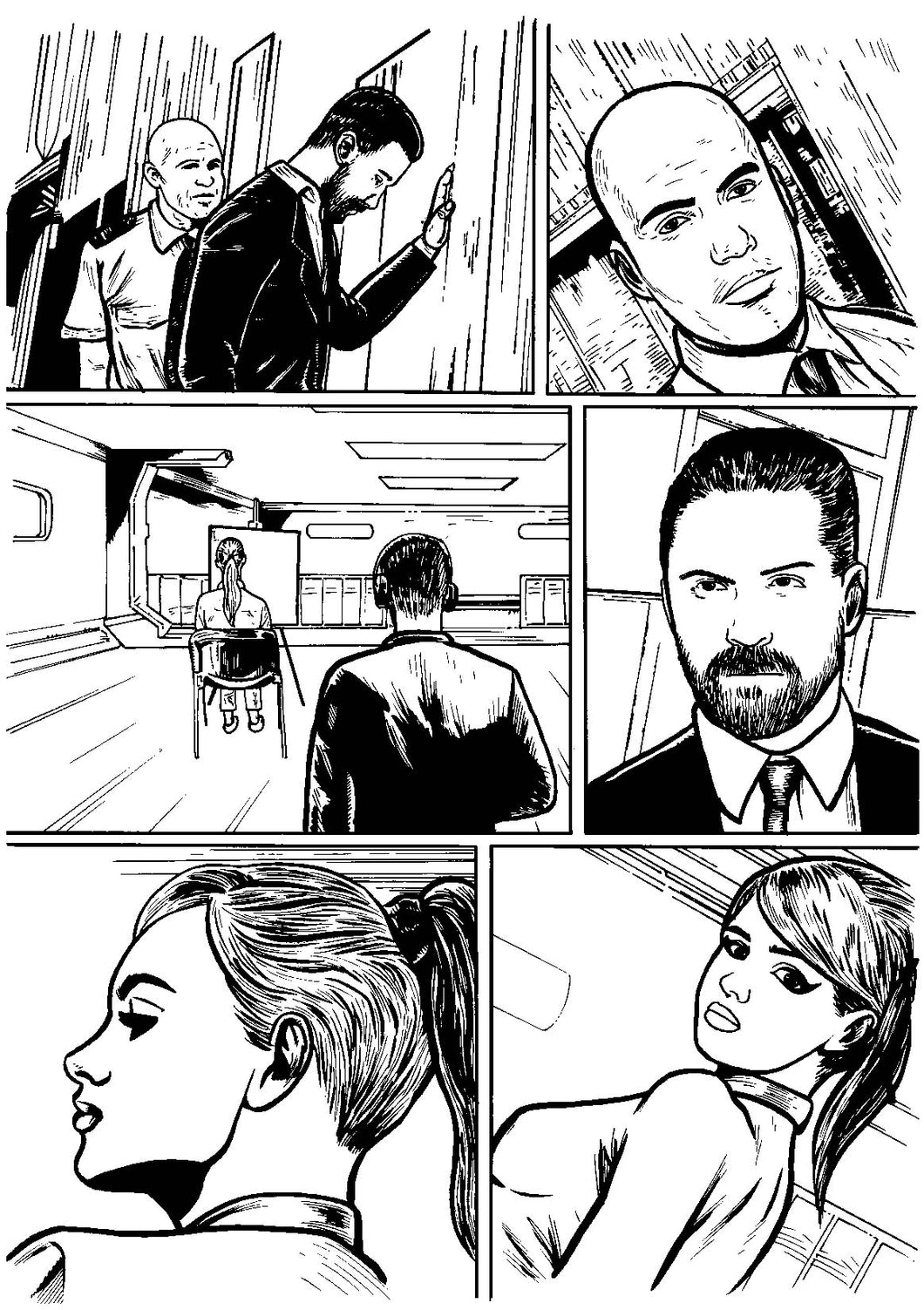 Bad Girl Comics Anthology: Subject 0451 - Page 5 - Original Art