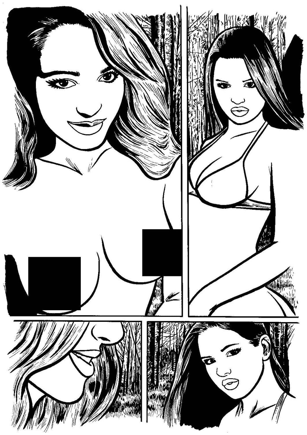 Jungle Captive Bad Girls Special #1 - Page 5 - Original Art