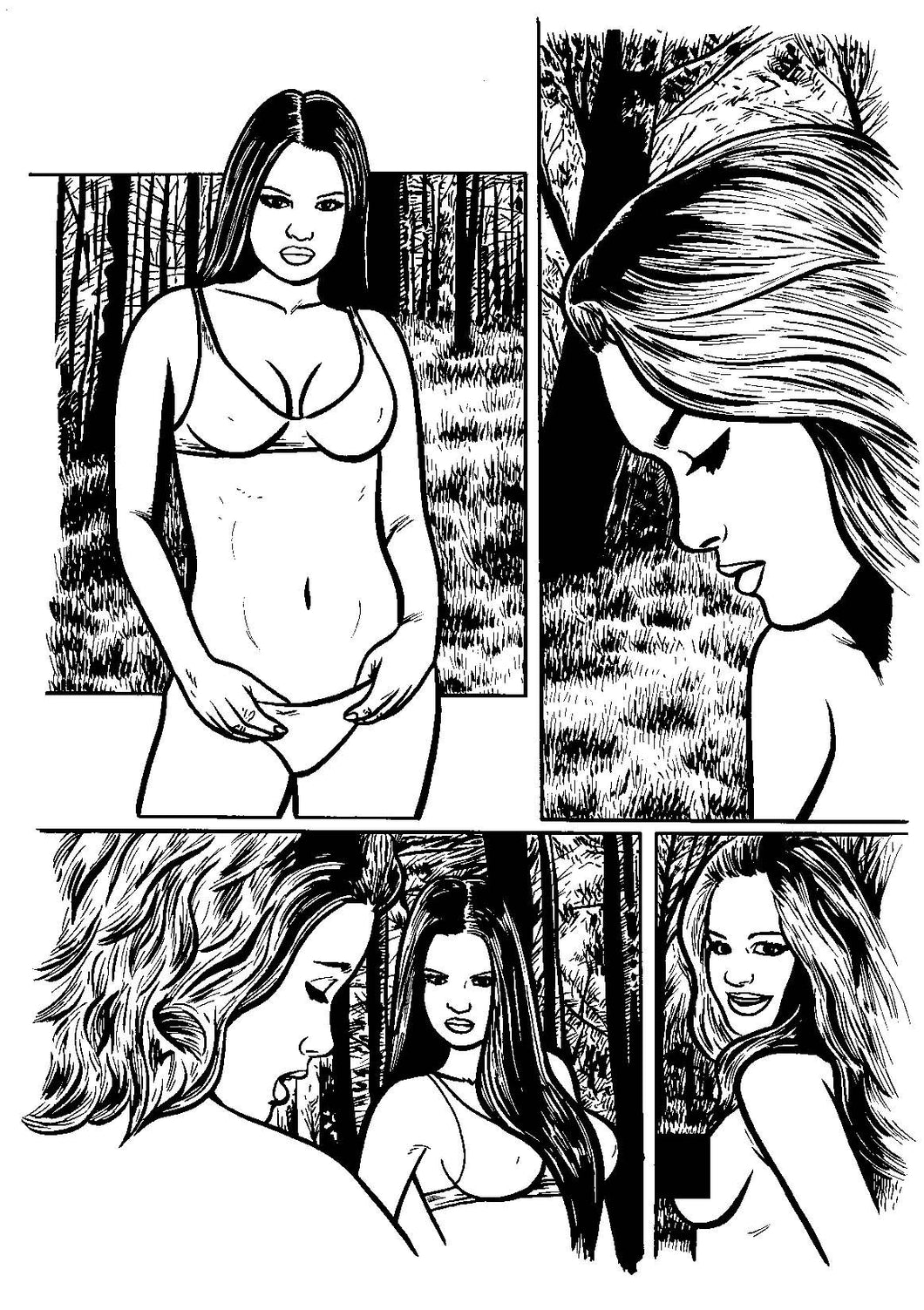 Jungle Captive Bad Girls Special #1 - Page 6 - Original Art