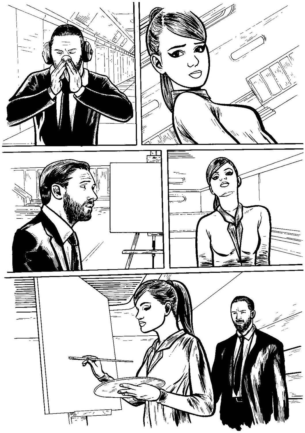 Bad Girl Comics Anthology: Subject 0451 - Page 6 - Original Art