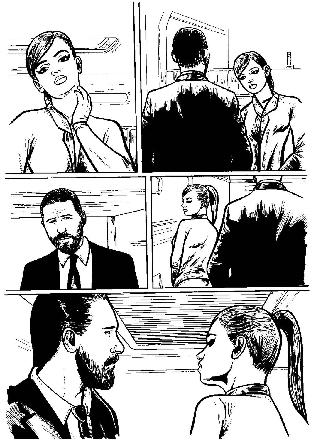 Bad Girl Comics Anthology: Subject 0451 - Page 7 - Original Art