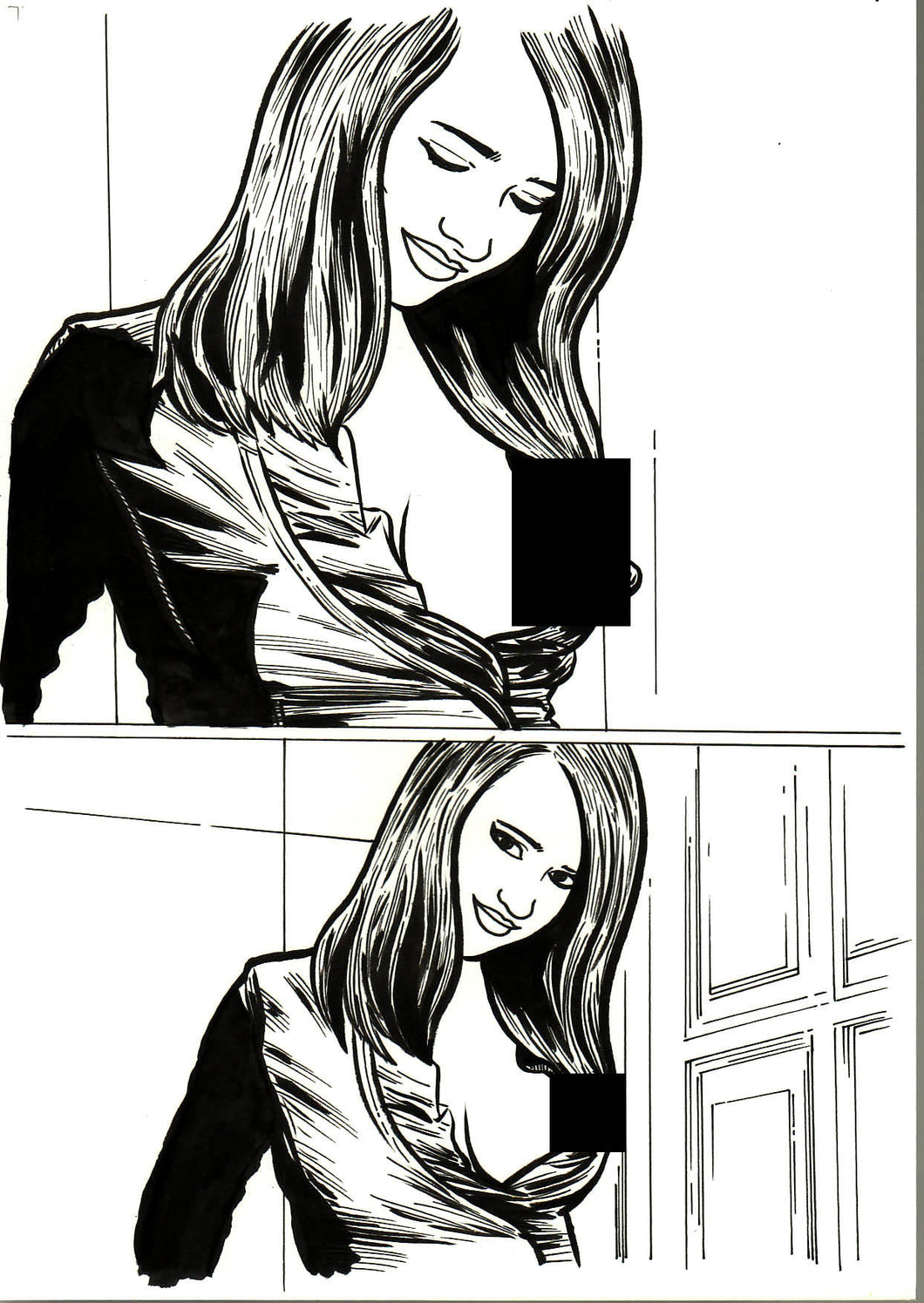Bad Girl Comics Anthology Vol 1 - Camgirls Page 7 - Original Art