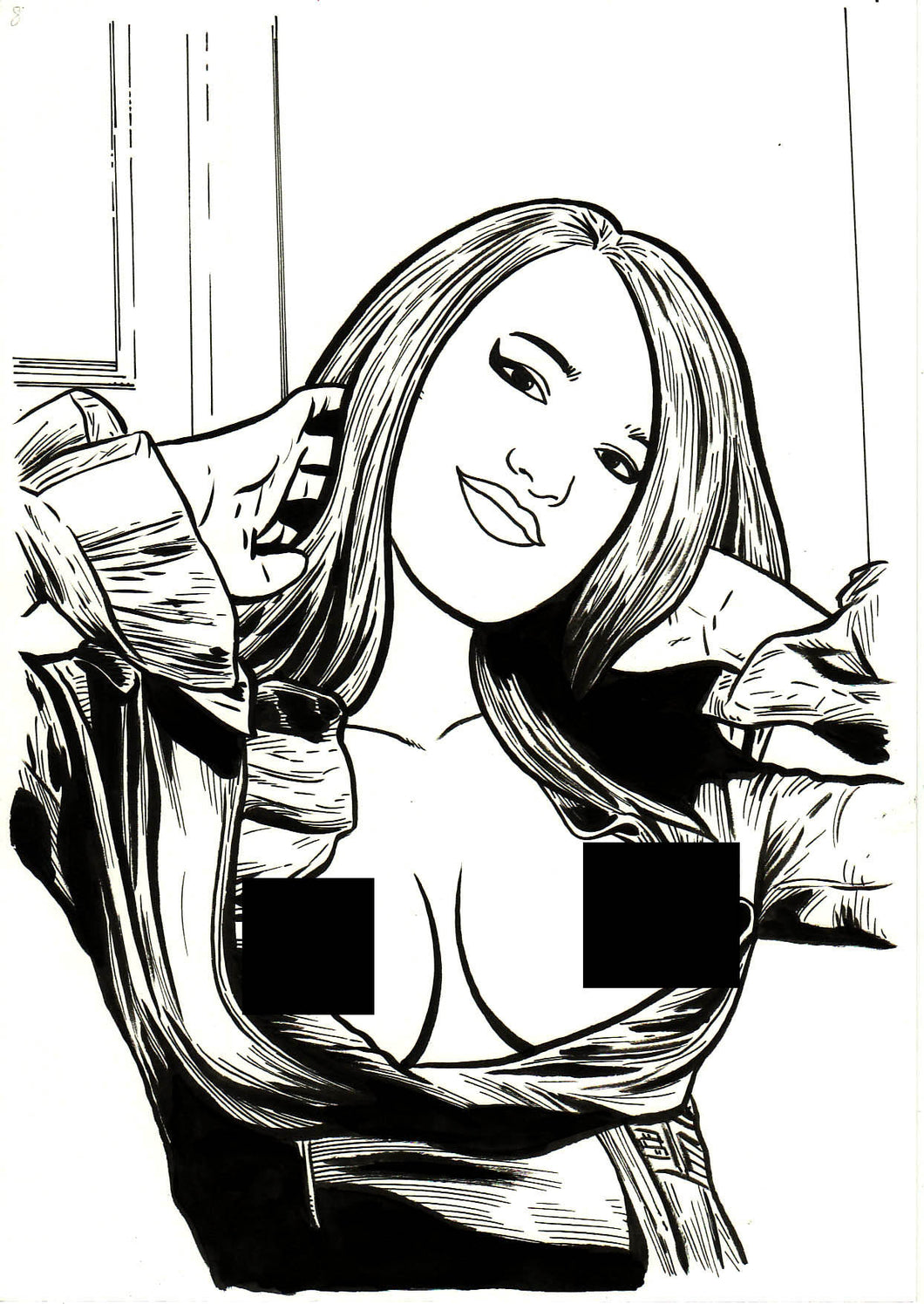 Bad Girl Comics Anthology Vol 1 - Camgirls Page 8 - Original Art
