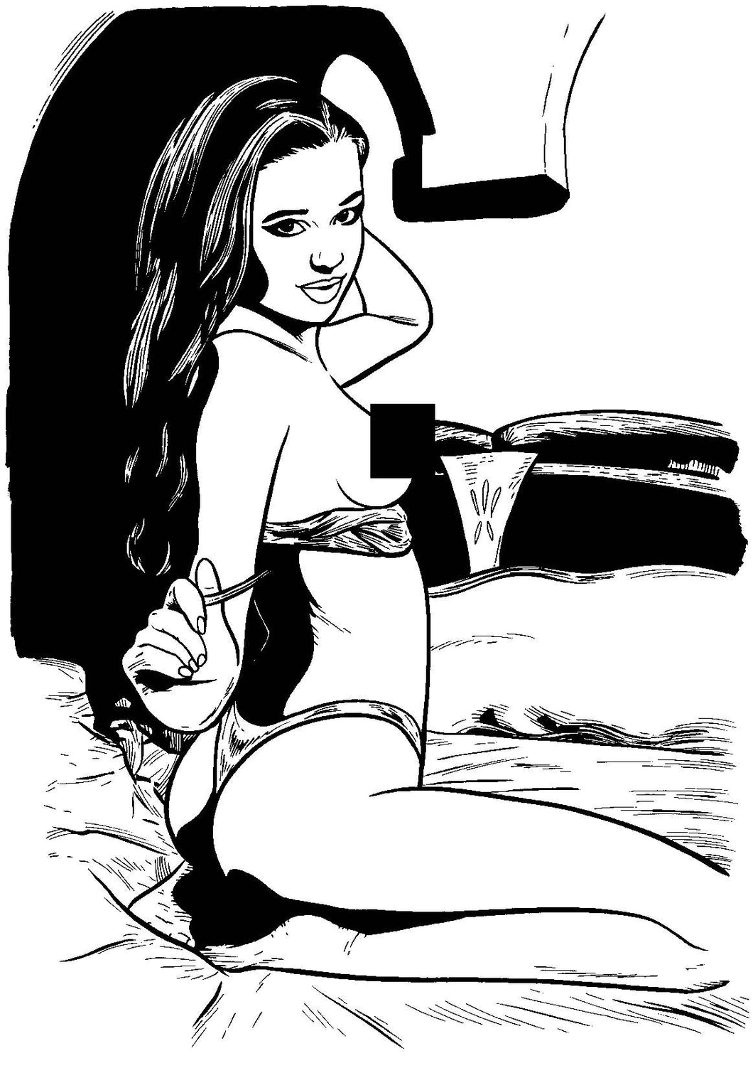 Model Behavior #4 - Cover B - Original Art