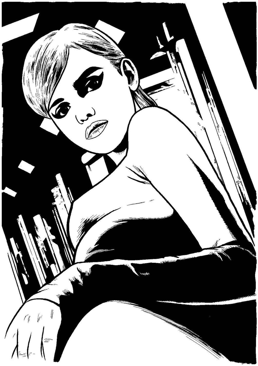 Bad Girl Comics Anthology: Subject 0451 - Cover - Original Art