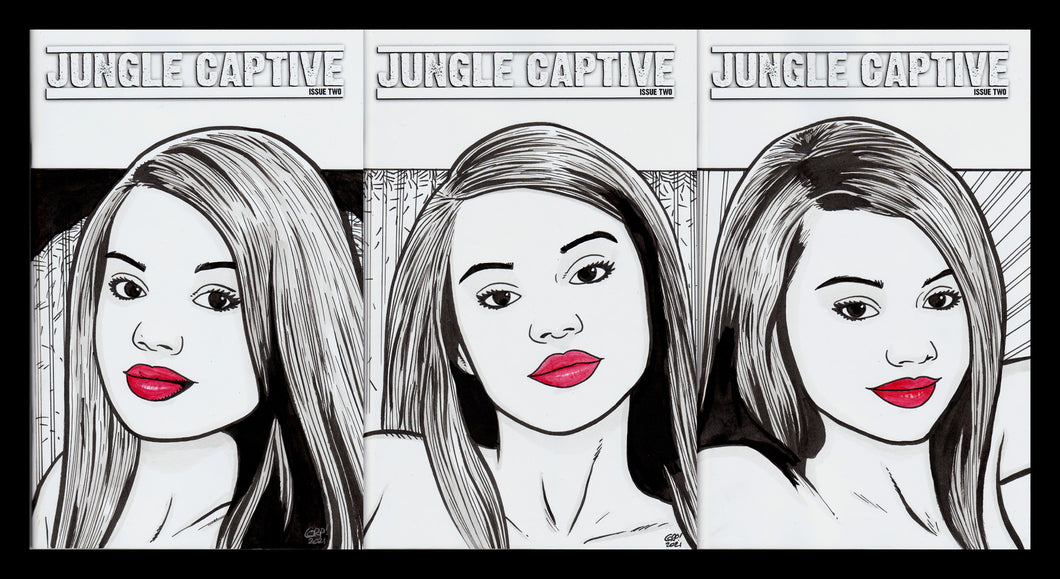 Jungle Captive #2 Blank Variant with original Head Sketch by Gary Parkin